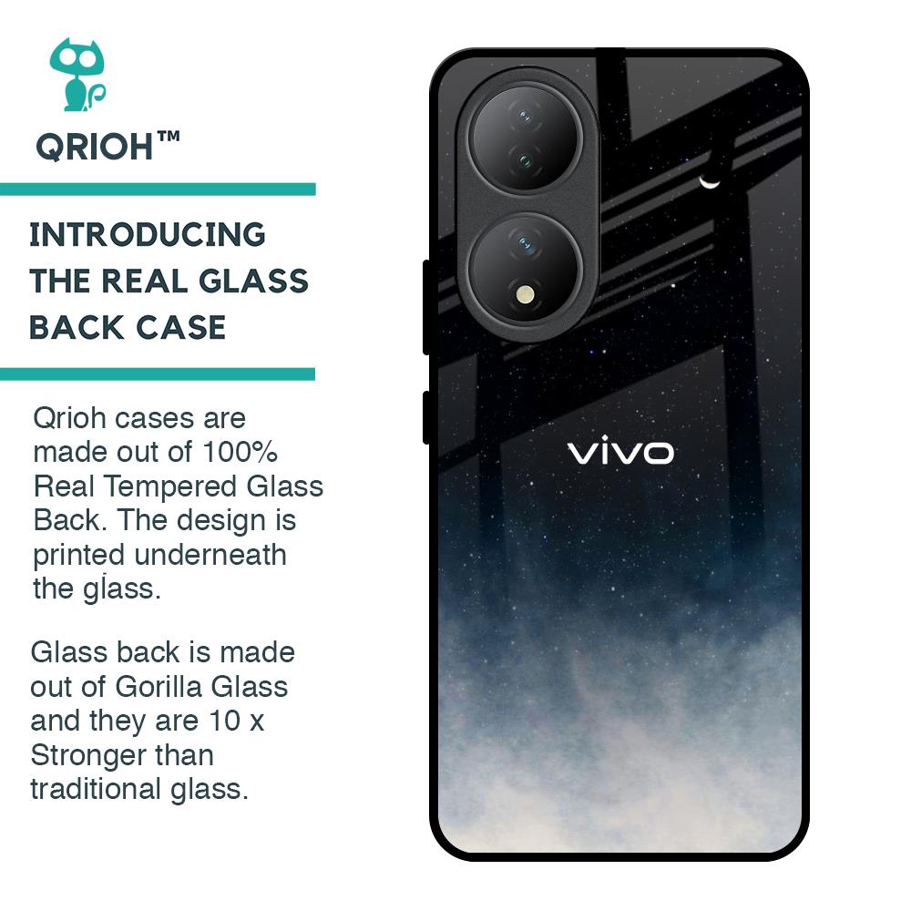 Aesthetic Sky Glass Case for Vivo Y100 5G