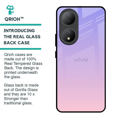 Lavender Gradient Glass Case for Vivo Y100 5G