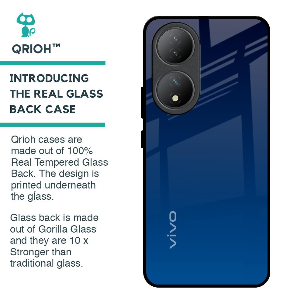 Very Blue Glass Case for Vivo Y100 5G