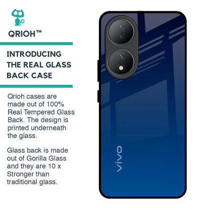 Very Blue Glass Case for Vivo Y100 5G
