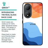 Wavy Color Pattern Glass Case for Vivo Y100 5G