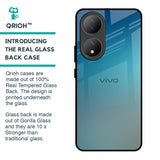 Sea Theme Gradient Glass Case for Vivo Y100 5G