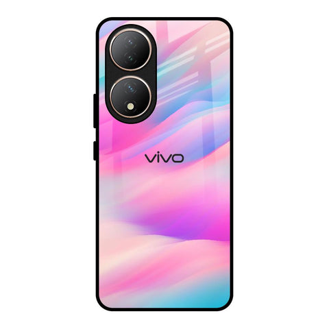 Colorful Waves Vivo Y100 5G Glass Cases & Covers Online