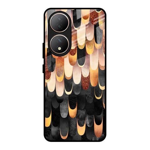 Bronze Abstract Vivo Y100 5G Glass Cases & Covers Online
