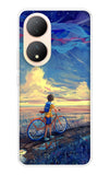 Riding Bicycle to Dreamland Vivo Y100 5G Back Cover