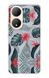 Retro Floral Leaf Vivo Y100 5G Back Cover