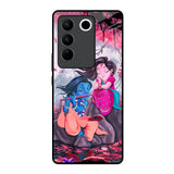 Radha Krishna Art Vivo V27 5G Glass Back Cover Online