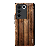 Timber Printed Vivo V27 5G Glass Back Cover Online