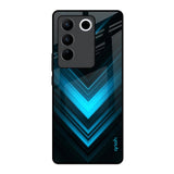 Vertical Blue Arrow Vivo V27 5G Glass Back Cover Online
