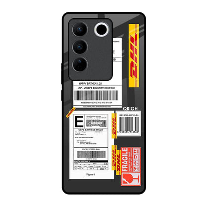 Cool Barcode Label Vivo V27 5G Glass Back Cover Online