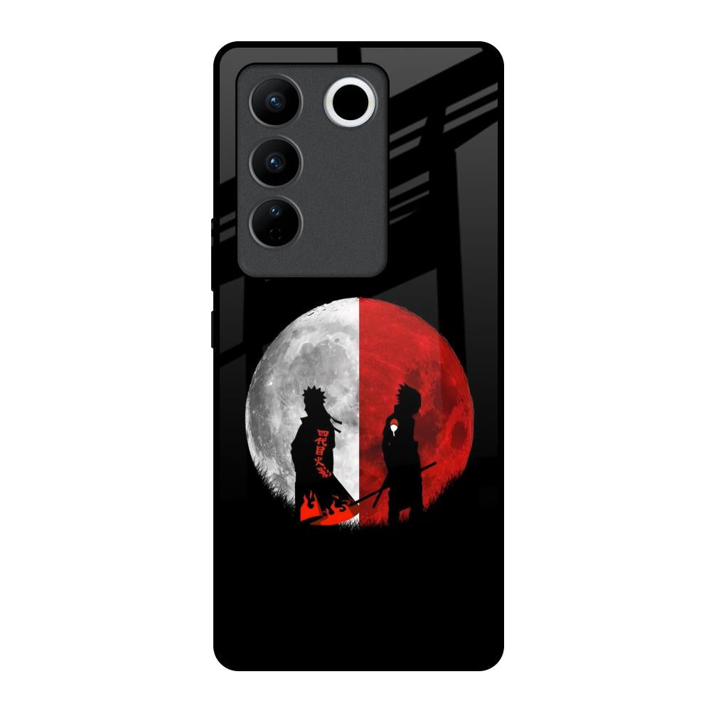 Anime Red Moon Vivo V27 5G Glass Back Cover Online
