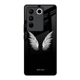 White Angel Wings Vivo V27 5G Glass Back Cover Online