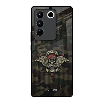 Army Warrior Vivo V27 5G Glass Back Cover Online