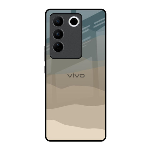 Abstract Mountain Pattern Vivo V27 5G Glass Back Cover Online