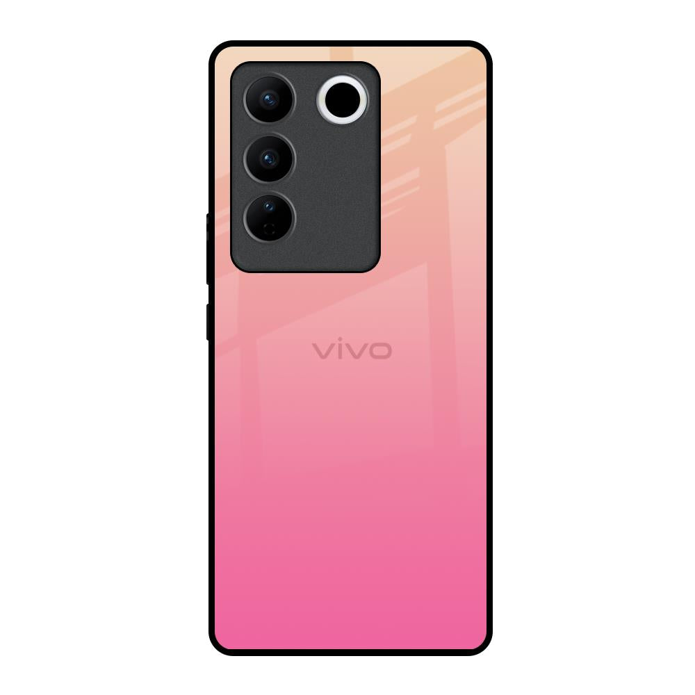 Pastel Pink Gradient Vivo V27 5G Glass Back Cover Online