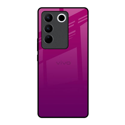 Magenta Gradient Vivo V27 5G Glass Back Cover Online