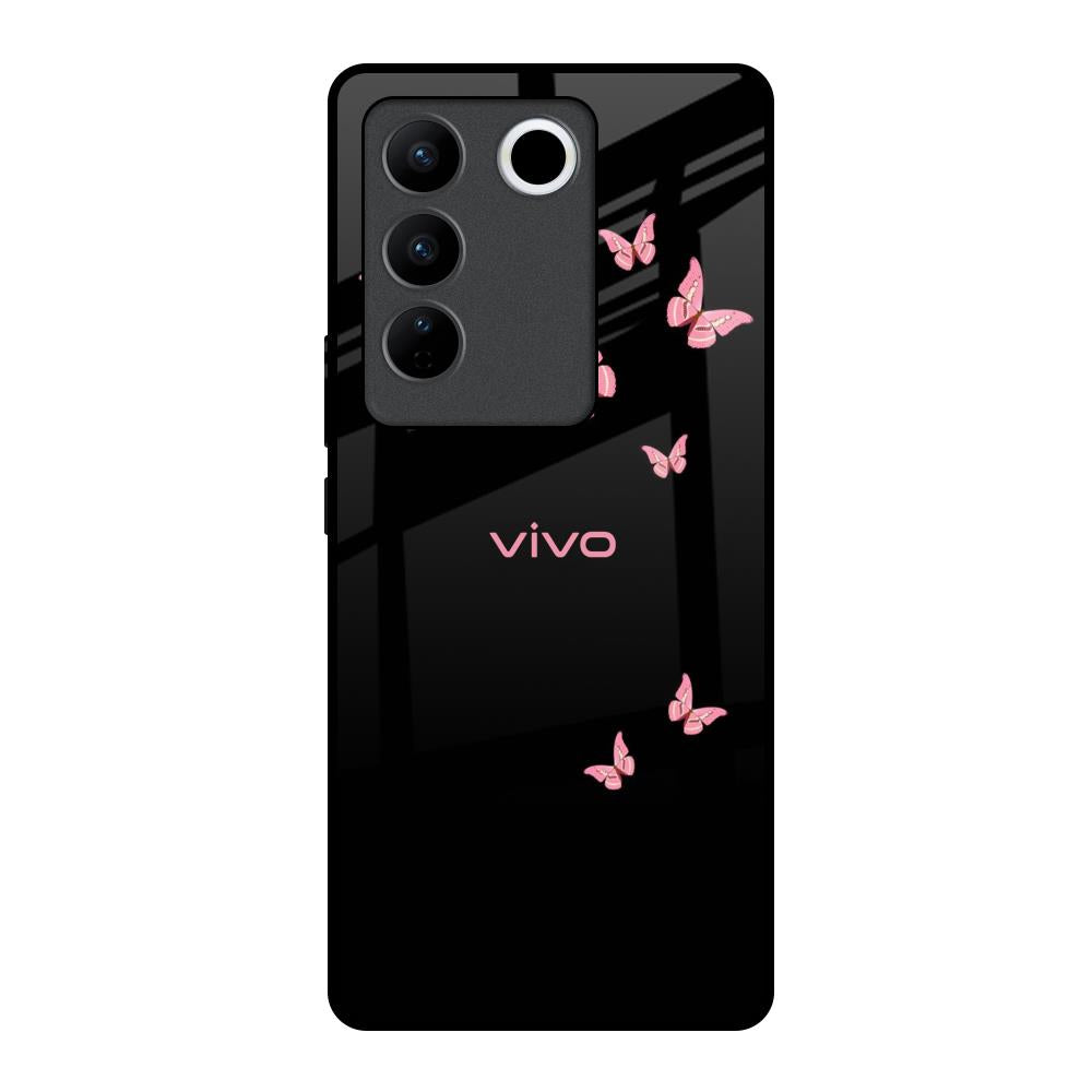Fly Butterfly Vivo V27 5G Glass Back Cover Online