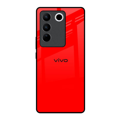 Blood Red Vivo V27 5G Glass Back Cover Online