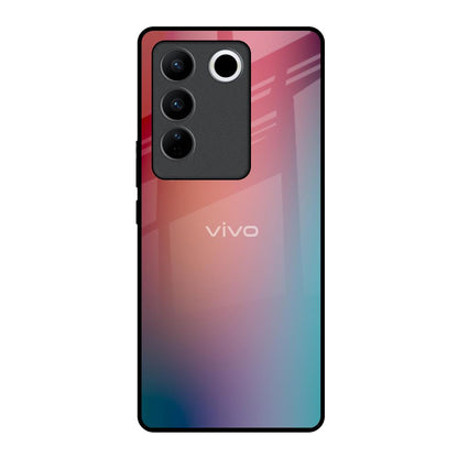 Dusty Multi Gradient Vivo V27 5G Glass Back Cover Online