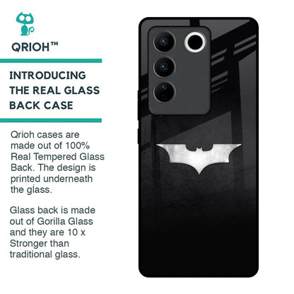 Super Hero Logo Glass Case for Vivo V27 5G