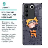 Orange Chubby Glass Case for Vivo V27 5G