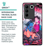 Radha Krishna Art Glass Case for Vivo V27 5G