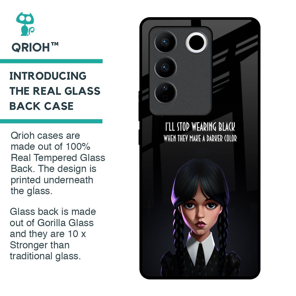 Aesthetic Digital Art Glass Case for Vivo V27 5G