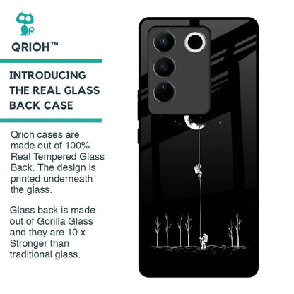 Catch the Moon Glass Case for Vivo V27 5G