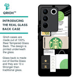 Coffee Latte Glass Case for Vivo V27 5G