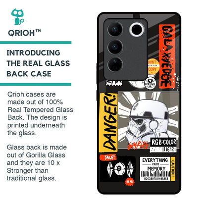 Galaxy Edge Glass Case for Vivo V27 5G