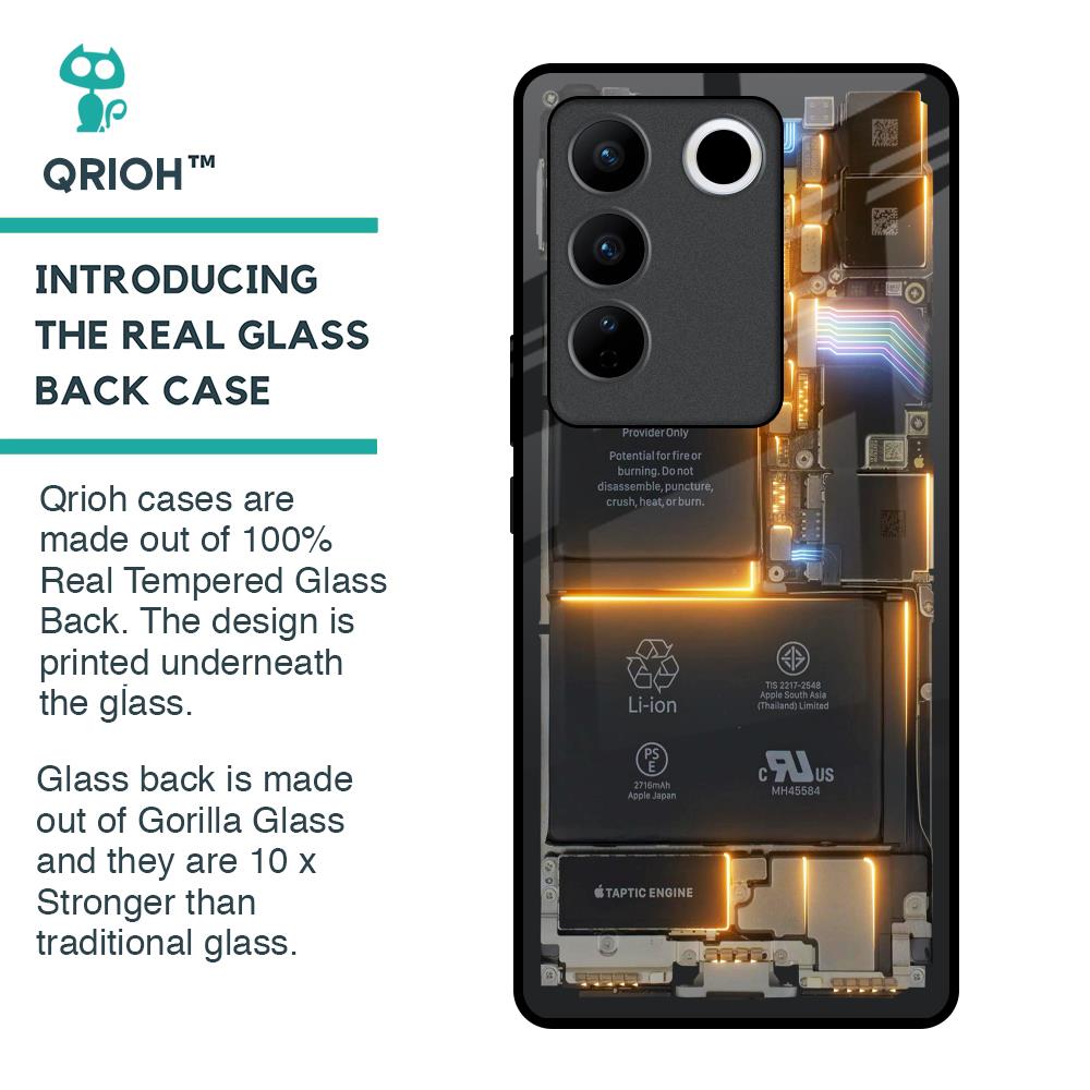 Glow Up Skeleton Glass Case for Vivo V27 5G