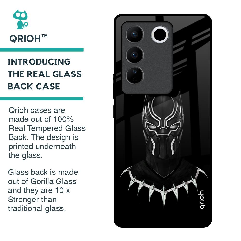 Dark Superhero Glass Case for Vivo V27 5G