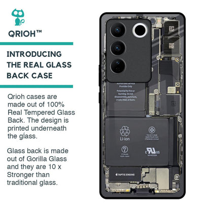 Skeleton Inside Glass Case for Vivo V27 5G
