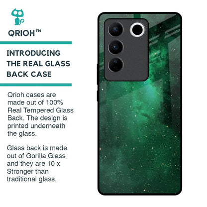Emerald Firefly Glass Case For Vivo V27 5G