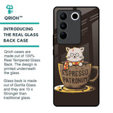 Tea With Kitty Glass Case For Vivo V27 5G