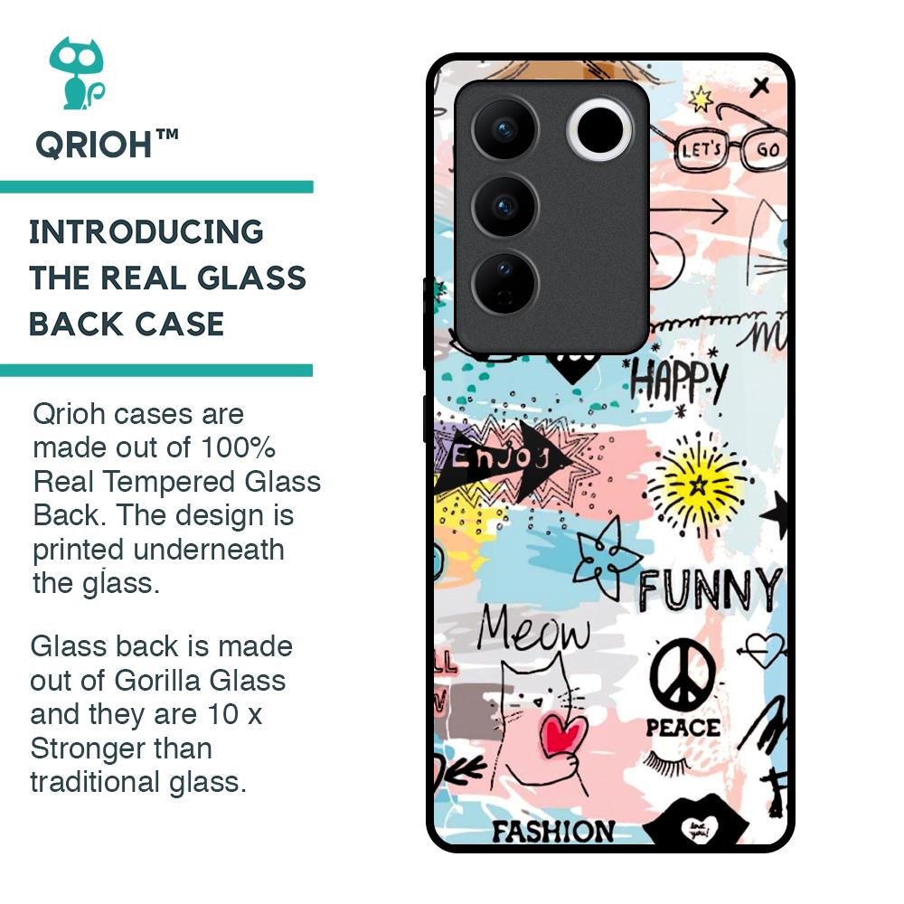 Just For You Glass Case For Vivo V27 5G