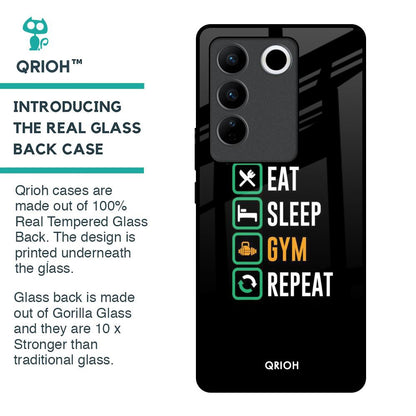 Daily Routine Glass Case for Vivo V27 5G