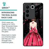 Fashion Princess Glass Case for Vivo V27 5G