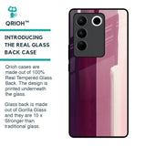 Brush Stroke Art Glass Case for Vivo V27 5G