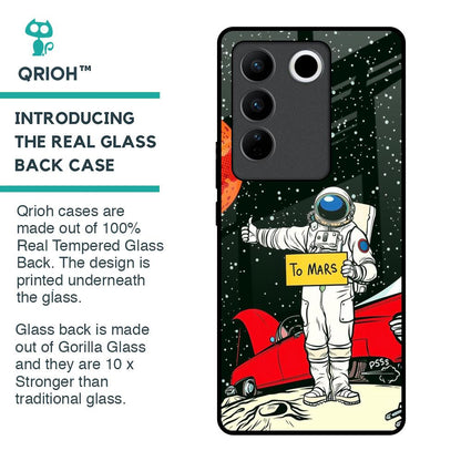 Astronaut on Mars Glass Case for Vivo V27 5G