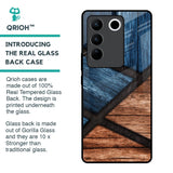 Wooden Tiles Glass Case for Vivo V27 5G