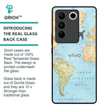 Fly Around The World Glass Case for Vivo V27 5G