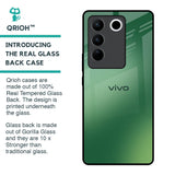 Green Grunge Texture Glass Case for Vivo V27 5G