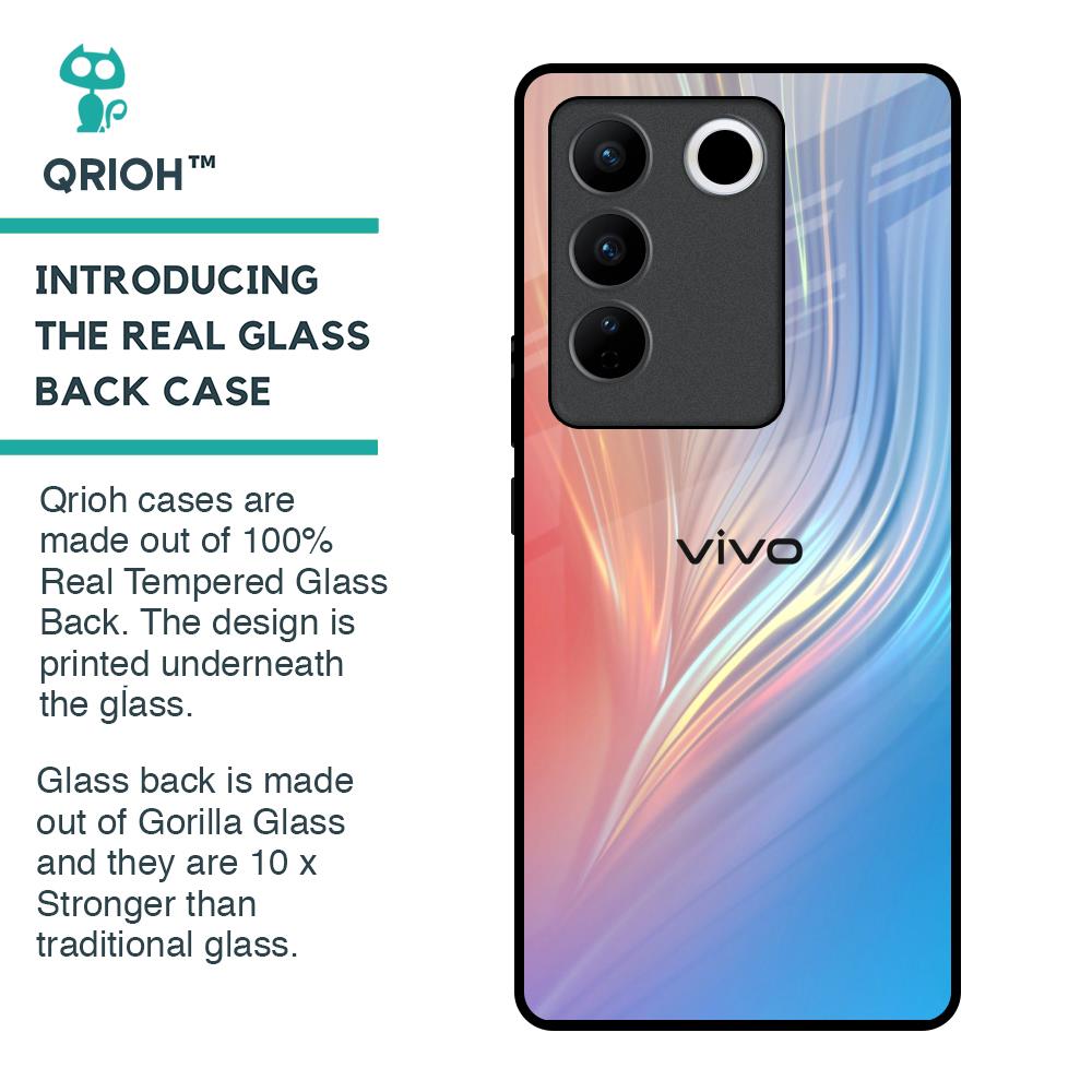 Mystic Aurora Glass Case for Vivo V27 5G