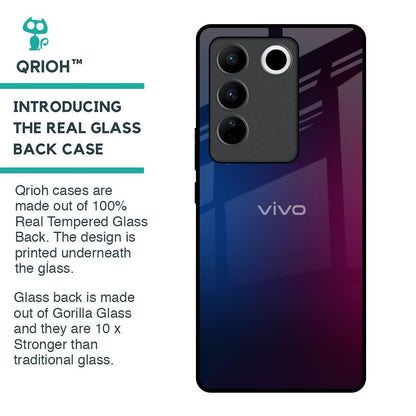Mix Gradient Shade Glass Case For Vivo V27 5G