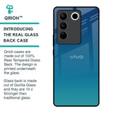 Celestial Blue Glass Case For Vivo V27 5G