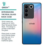 Blue & Pink Ombre Glass case for Vivo V27 5G