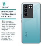 Arctic Blue Glass Case For Vivo V27 5G