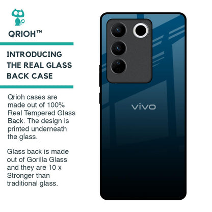Sailor Blue Glass Case For Vivo V27 5G