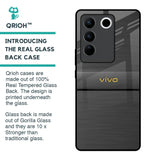 Grey Metallic Glass Case For Vivo V27 5G